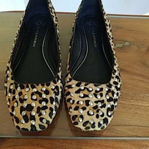 Rock + republic studded pony hair flats 39